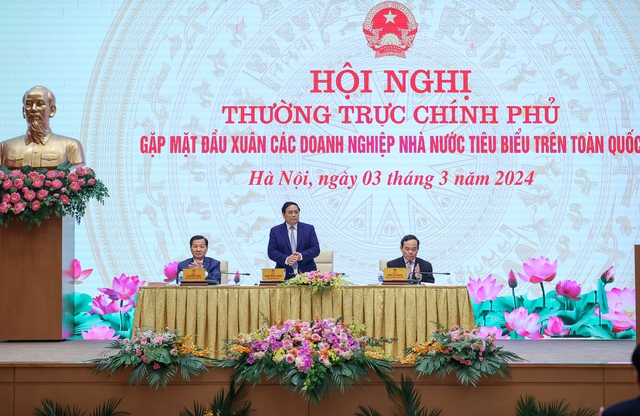 Thủ tướng Phạm Minh Chính gặp mặt đầu xuân các doanh nghiệp nhà nước tiêu biểu